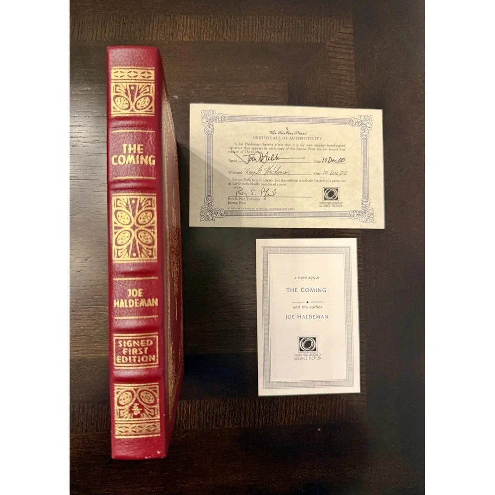Signed Easton Press The Coming Joe Haldeman‎ 1st Ed Leather #164/1050 COA